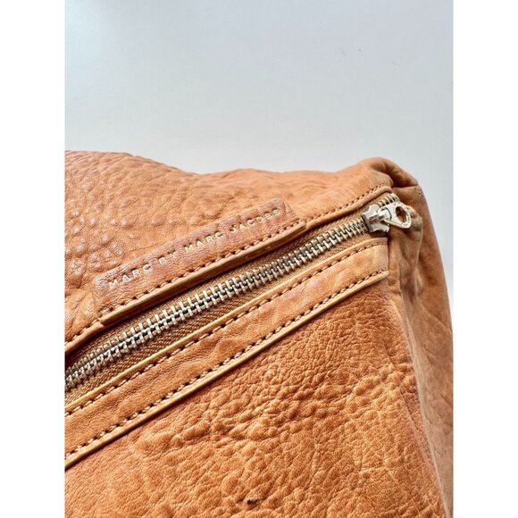 MARC BY MARC JACOBS Kelsey Tan Brown Pebbled Leather Top Handle Hobo Purse - Picture 3 of 16